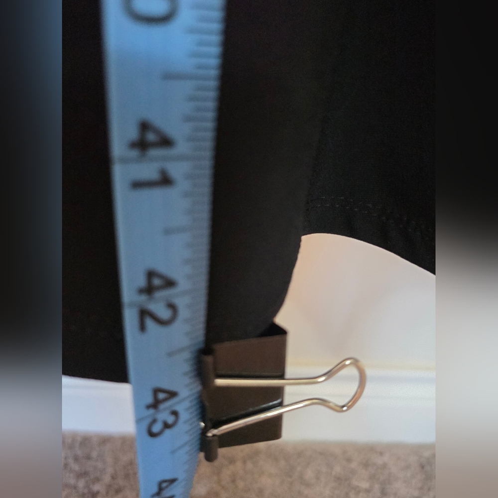 Anne Klein Black Midi Dress Size 14 Classic Fit & Flare Career Cocktail - Picture 10 of 14
